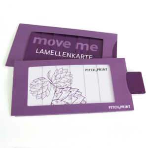 Muster Lamellenkarte DIN lang
