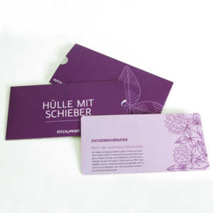 Muster Hülle mit Schieber