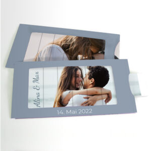 Lamellenkarte DIN Lang Hochzeit 1