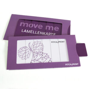 Muster Lamellenkarte DIN lang