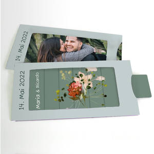 Lamellenkarte DIN Lang Hochzeit 2