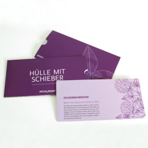 Muster Hülle mit Schieber